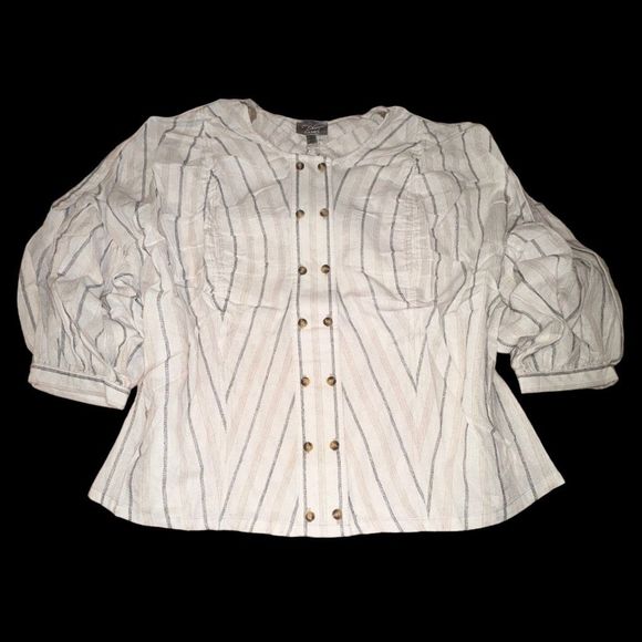 Blu Heaven Tops - New Blu Heaven Double Breasted Shirt M